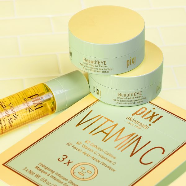 Vitamin-C Sheet Mask, Vitamin Wakeup Mist, BeautifEYE